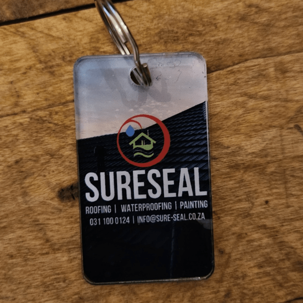Full Colour Plexi Rectangular Keyring | 6x4cm