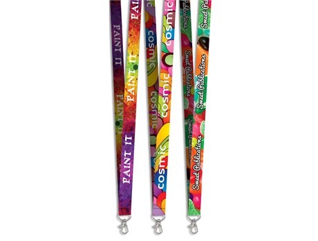 Snap Hook Clip Double-Sided Sublimation Satin Lanyard