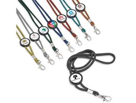 Candystripe Dome Lanyard | RM Promo