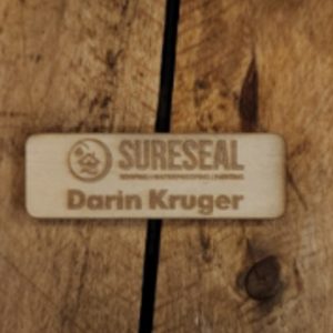 Name Badge Wood | 20x60mm