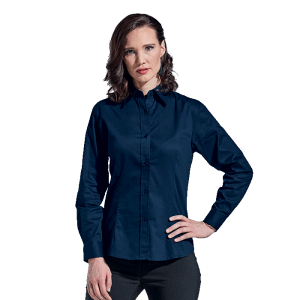 Brushed Cotton Twill Blouse Long Sleeve Ladies